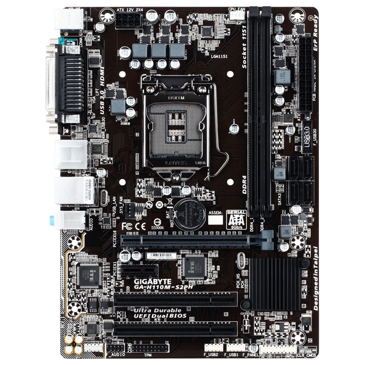 Gigabyte Intel H110ms2ph/h110ms2 Matx Gaming Motherboard With Lga1151