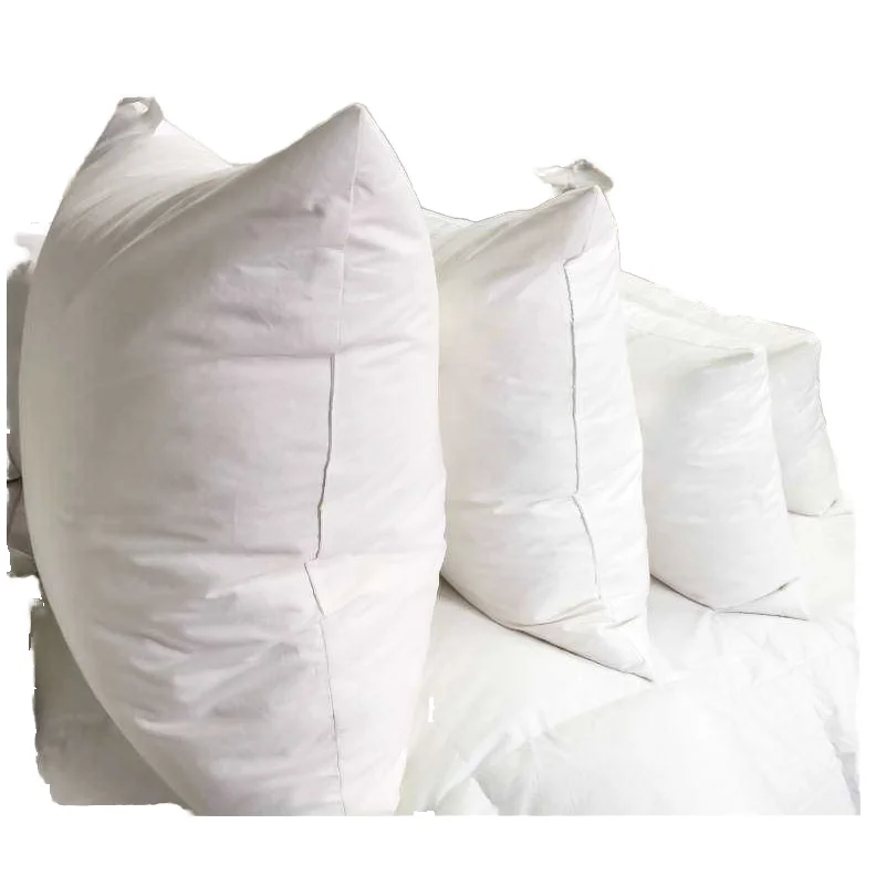 Luxurious High Quality Bed  Pillow  100% Polyester  with 100% Polyester Fiber Filling Solid Pattern 300TC Queen Size