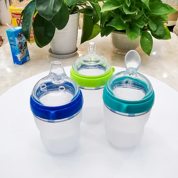 BPA free baby products 150ml 250ml Infant milk bottle anti colic 3 in 1 wide neck silicone baby feeding bottle set