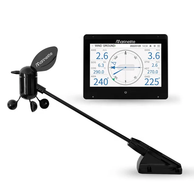Sailing Instruments Wind Boat Speedometer Marine Anemometer Instrument Wind Velocity Sensor