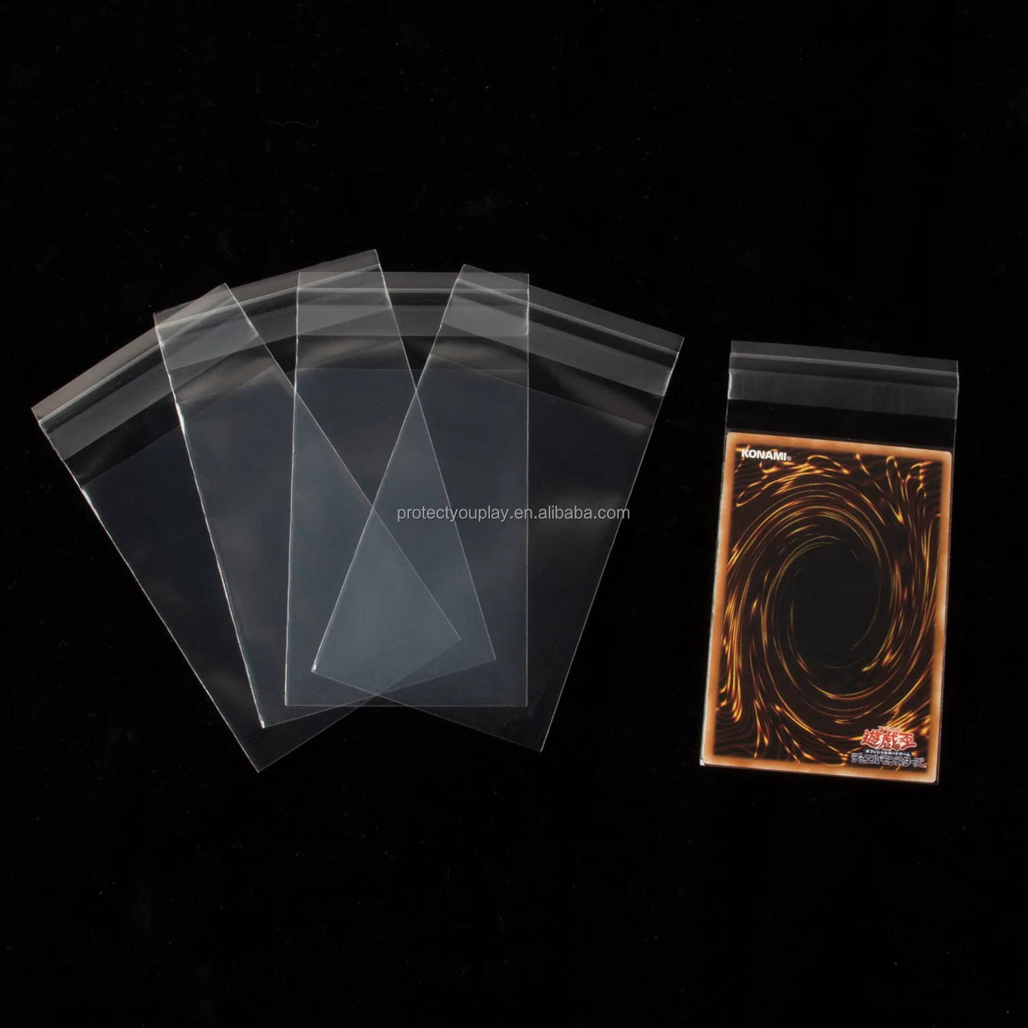 small plastic sleeves for cards Clear Shrinkwrap Sleeve sized cards Crystal Clear Perfect Fit Japanese