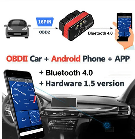Buy Wholesale China Wholesale Obdii Obd2 16pin Elm327 Bluetooth 4.0 Obd2  Bluetooth Vehicle Diagnostic Tool With Switch & Obdii Scanner at USD 6.9