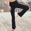 moon back black flared legging