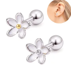 HOVANCI 316L Surgical Steel Cartilage Stud latest style flower helix earring with zircon body piercing jewelry