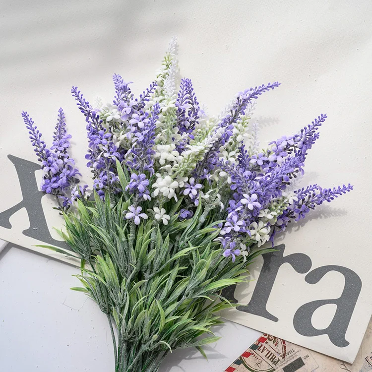 Centrotavola da 60 cm con rosa viola e lavanda, ideale come centrotavola per composizioni floreali, decorazione per matrimoni, per eventi (80 cm