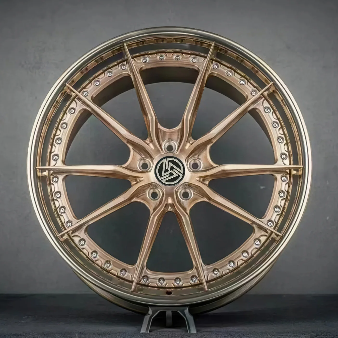 XL 2-Piece 18 19 20 21 22 23 Inch Car Alloy Rim Forged Wheel 5x114.3 5x120 5x112 Deep Dish Concave Custom Wheels - Image 1