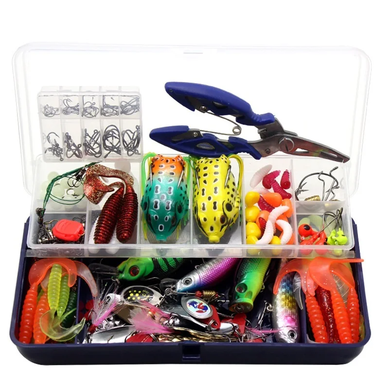205PCS/set Mixed Artificial Fishing Lure kit