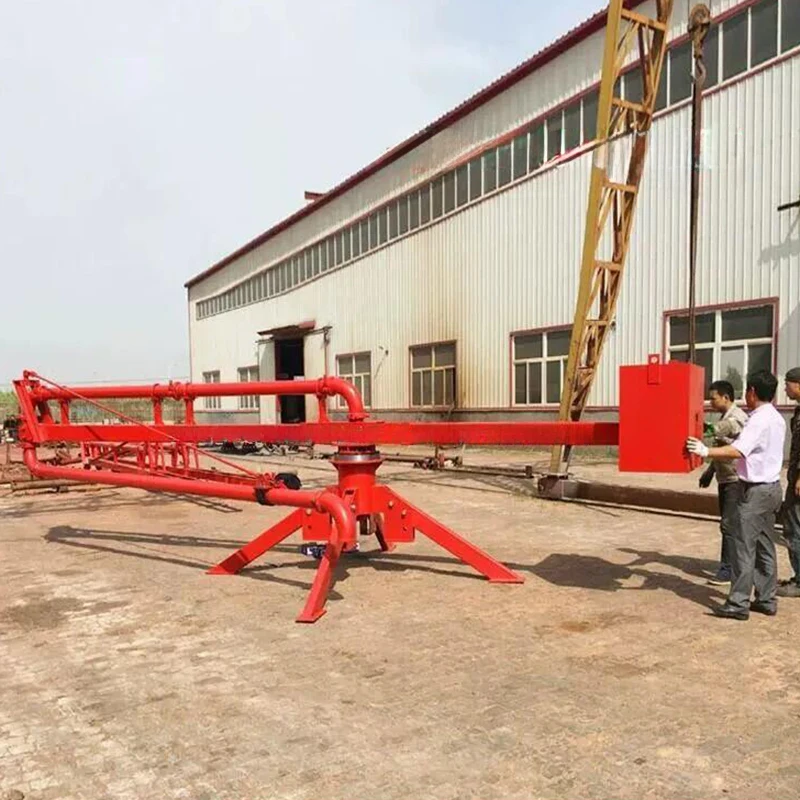 Factory 15m Concrete Manual Pump Placing Boom Conveying Machinery Equipment Concrete Manual Spreader With Wheel