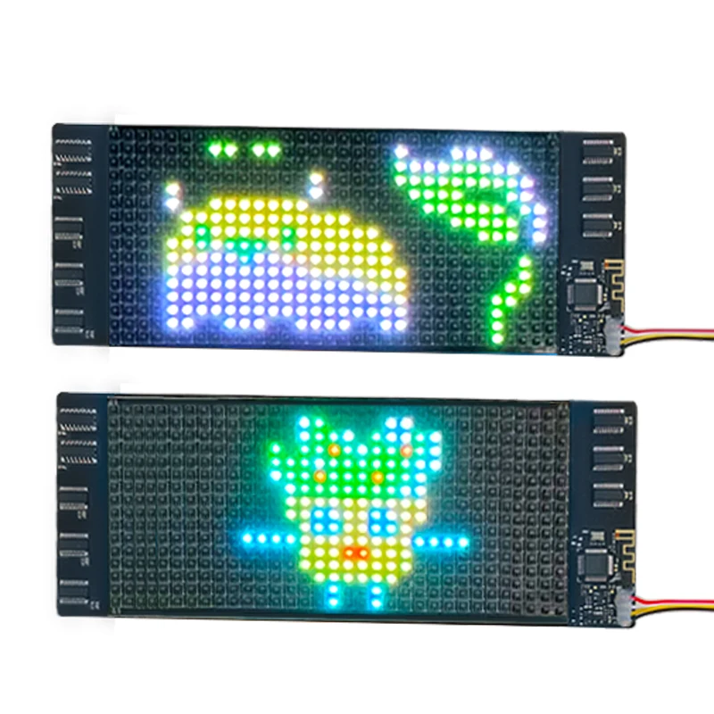 Flexible LED Display Screen T Shirts Hats Caps Bags Insert Programmable Luminous LED Light up Strip Soft APP Edit LED Display