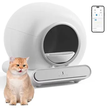 Lynpet Automatic Smart Self-Cleaning Cat Litter Box Intelligent Cat Toilet With Gravity Sensors Monitoring System