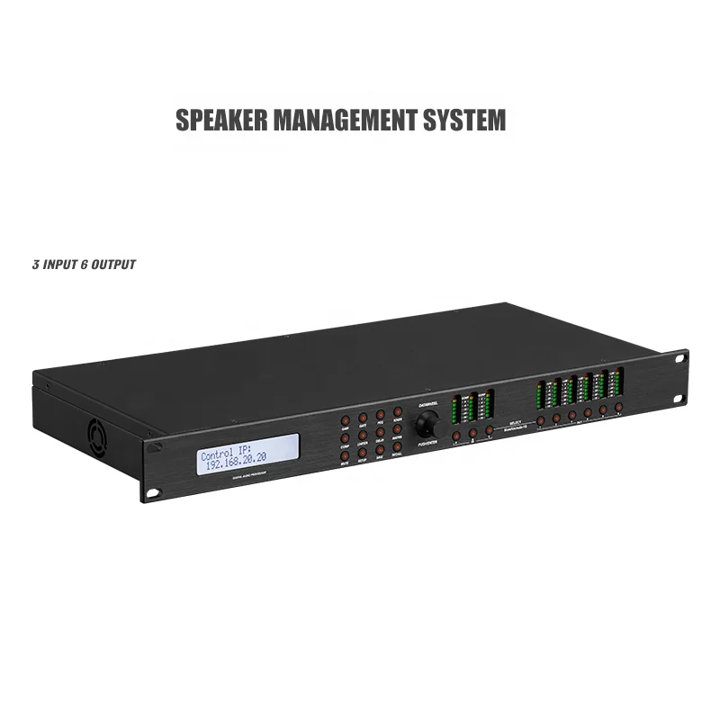 Audio Processor 3 in 6 Out Professional Digital Effector Audio signal Processor Amplifier