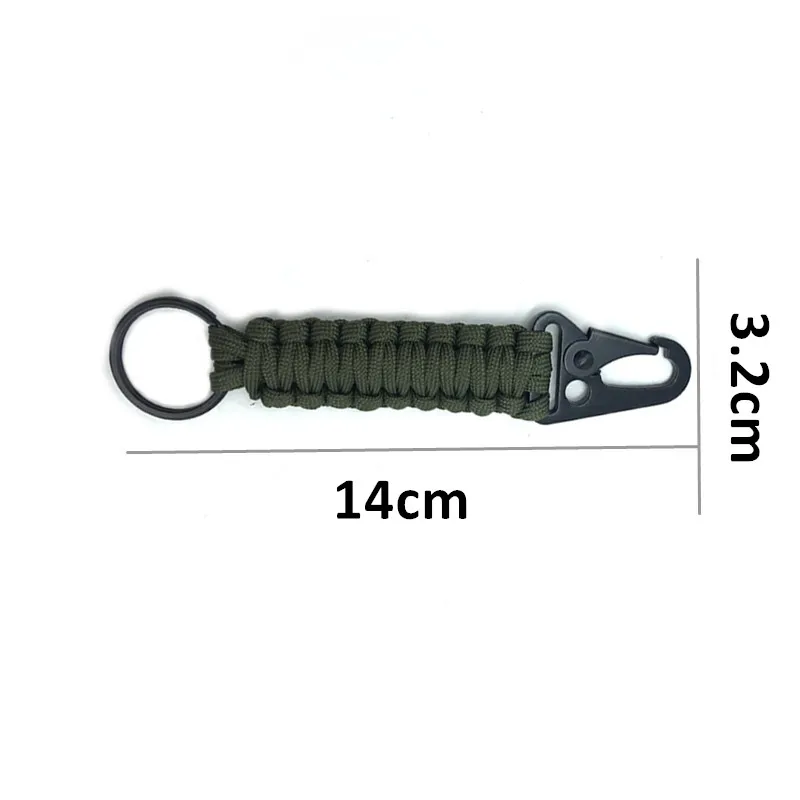 Custom Paracord Carabiner Keychain For Camping And Hiking_voghion.com