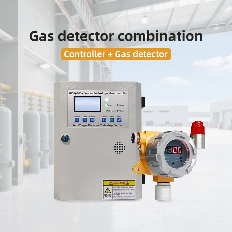 Industrial Fixed Stainless Steel Gas Detection Panel High Accuracy Multi-Gas Leak Detector Sound+Light Combustible Gas Alarm