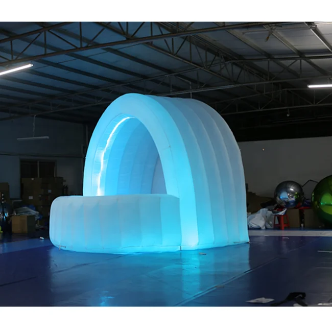 LED Lighting Inflatable DJ Booth / Inflatable Drink Bar Tent / Inflatable Service Desk for Party/Wedding