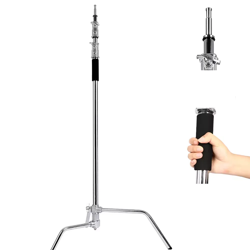 NEEWER 13ft Air Cushioned Light Stand – Heavy Duty Metal Photography Tripod