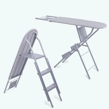 Mul-tifunction Ironing Board with Step Ladder with Iron Rest