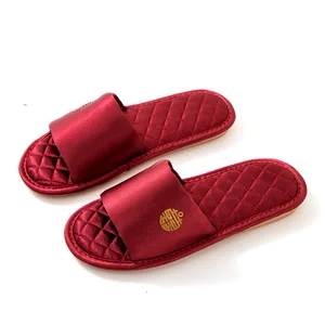 Autumn Open Toe Wedding for Slippers for Bride Red Fur-Style Festive Dowry Shoes for Newlyweds Wedding Room Supplies