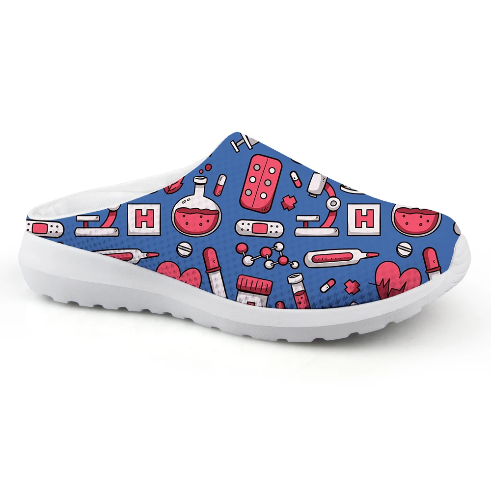 printed nursing clogs