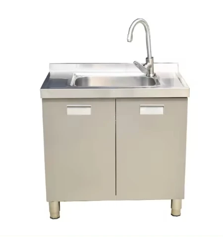 Custom sideboard manufacturers modern minimalist stainless steel overall Kitchen Sink Cabinet With Water Tap manufacture