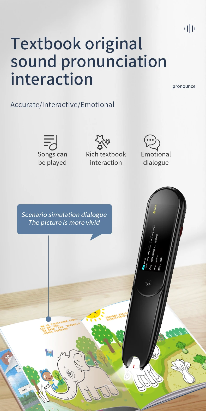 Oem Factory Cheapest Vormor X1 Translation Pen Scanner 2.23inch Mini Electronic Dictionary