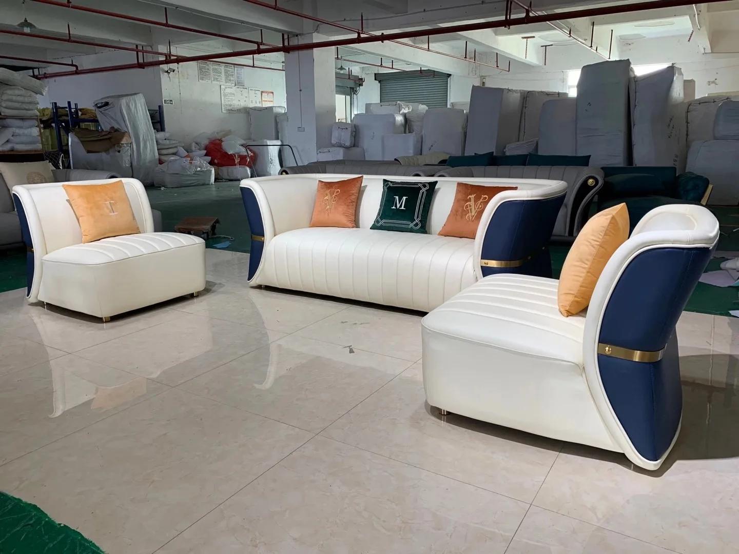 A202 Factory Offer High Quality Leather Sofas Luxury Upholstered Modern Sofa Living Room