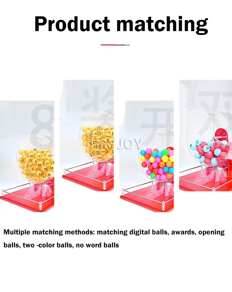 Automatic Lucky Handheld Acrylic Lottery Ticket Printing Draw Balls ...