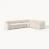 Tessuto Bouclé Beige Chiaro