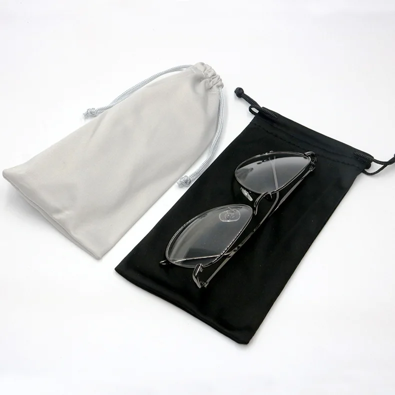 Soft Sunglasses Bag Drawstring Pouch Glasses Case Holder for Kids Women  Waterproof Dustproof Eyewear Bag Black Blue Gray 18*9cm - AliExpress