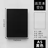 A5 blank black