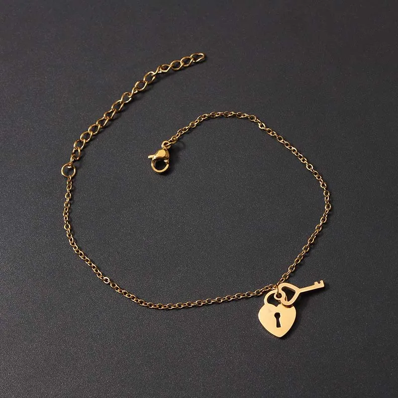 Lock And Key Charm Bracelet
