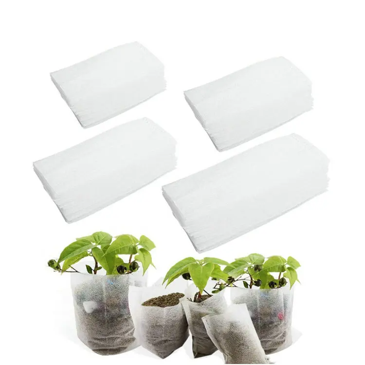 100PCS/Lot Non-woven Plant Grow Bags Nursery Bags Biodegradable Different Sizes 