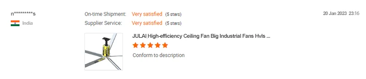 Cattle Farm Hvls Fan, JULAI, 18ft, 5.5m, 1.5KW - detail 28