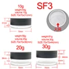 SF3-30g,Black+[big sifter]+puff