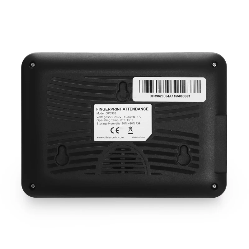 Biometric and Finger Print Employee Recognition Temperature Scanner and Time Electronic Attendance Machine for Comix