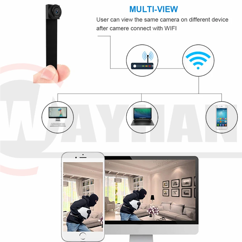 Newest 4K HD DIY Portable WiFi IP Mini Camera P2P Wireless Micro webcam Camcorder Video Recorder LookCam