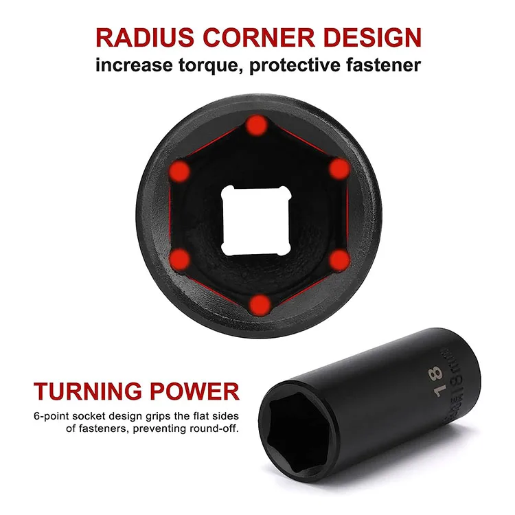 48pcs Crv Socket Set Sae And Metric 6point Socket Set Most Popular