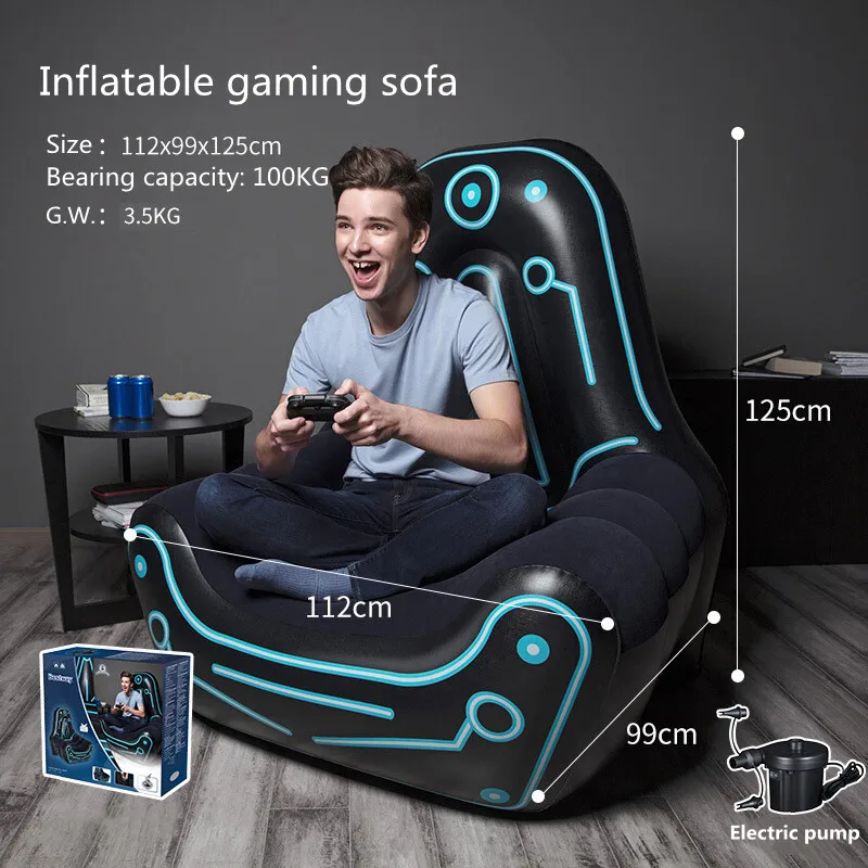 Inflatable discount gaming couch