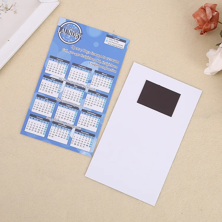 Персонализированный дизайн логотипа на заказ рекламный визиток магнитный календарь для