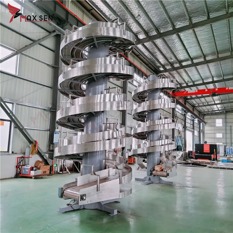 Spiral Lifting Roller Heavy-duty Conveyor Vertical Elevator Gravity ...