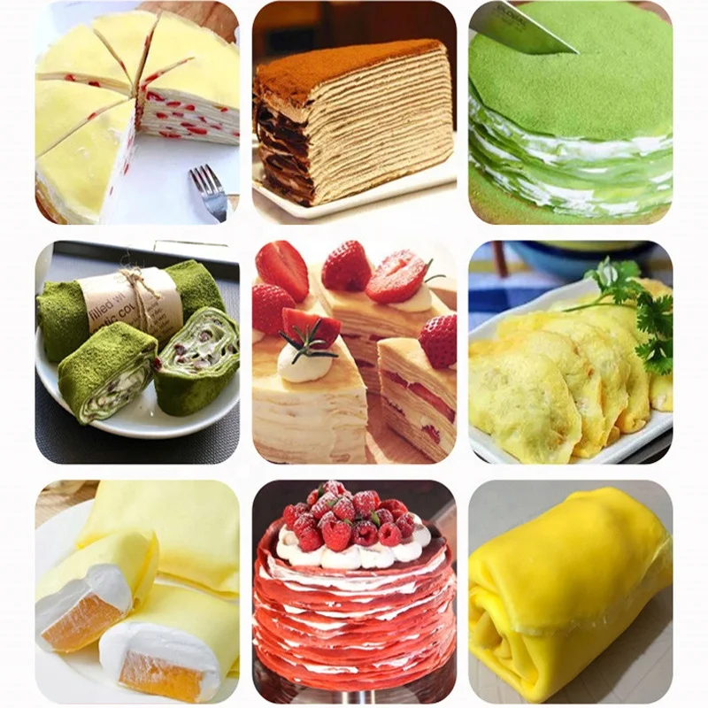 Stainless Steel Mango Cake Layer Making Machine Spring Roll Skin Wrapper Maker Melaleuca Cake Crust Machine