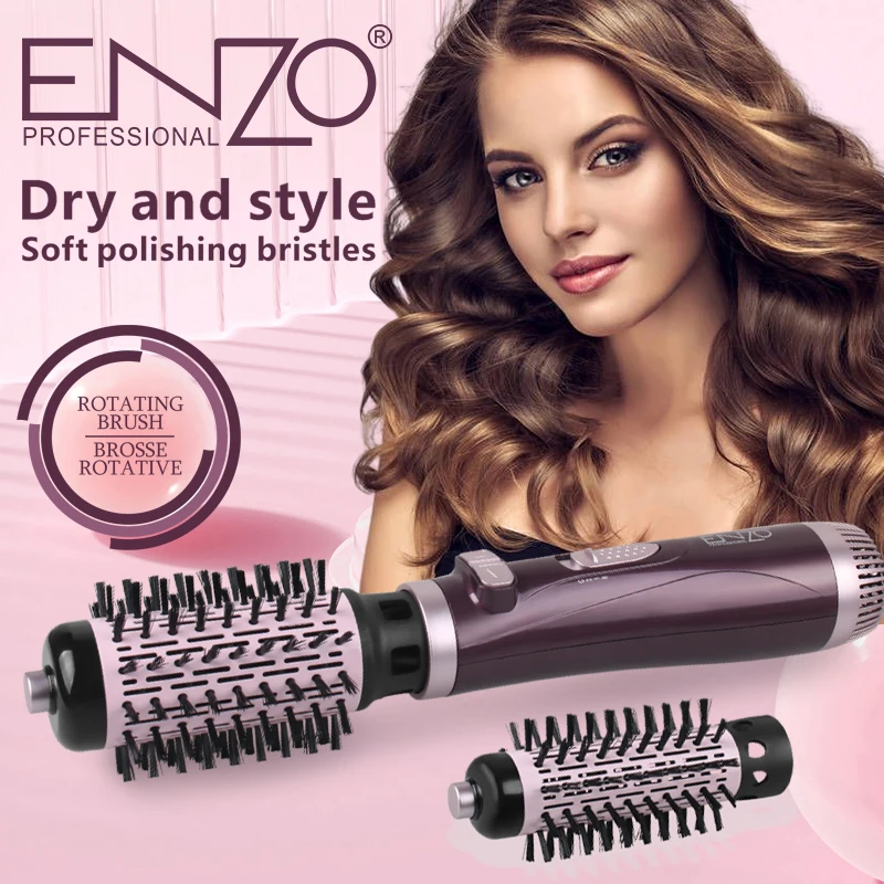 ENZO Hair Styler in Professional Hot Air Brush Set