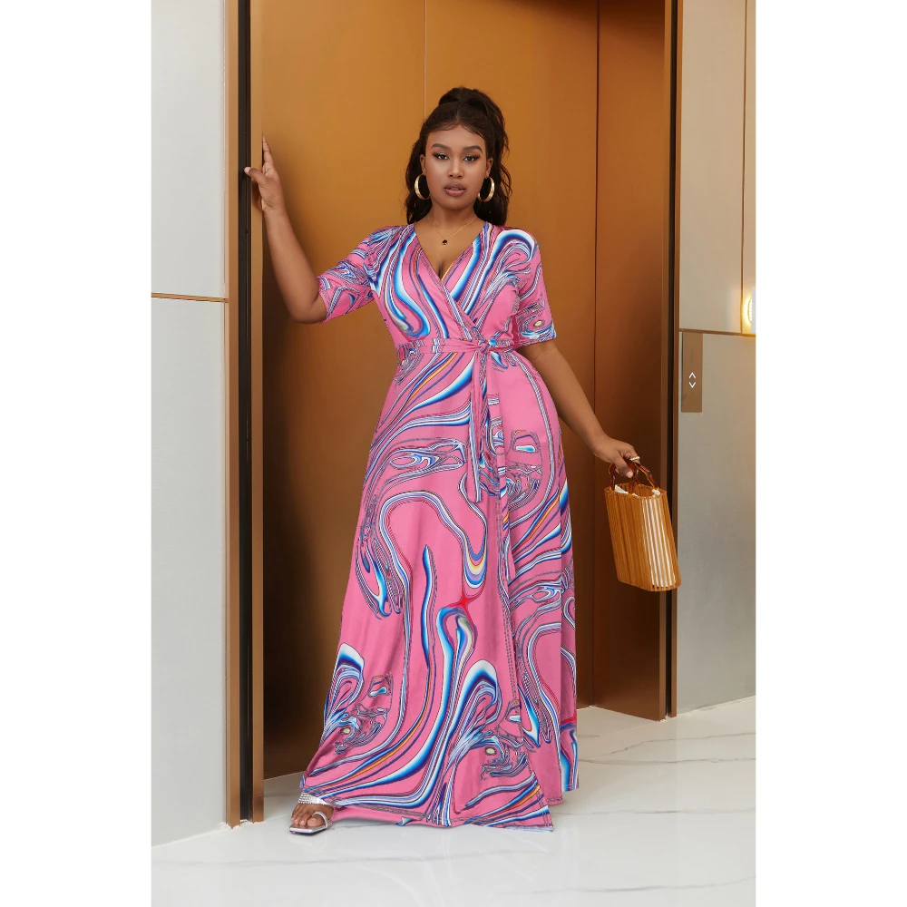 chinese dress ladies Plus Size Boho Beach Maxi Dress main image 1