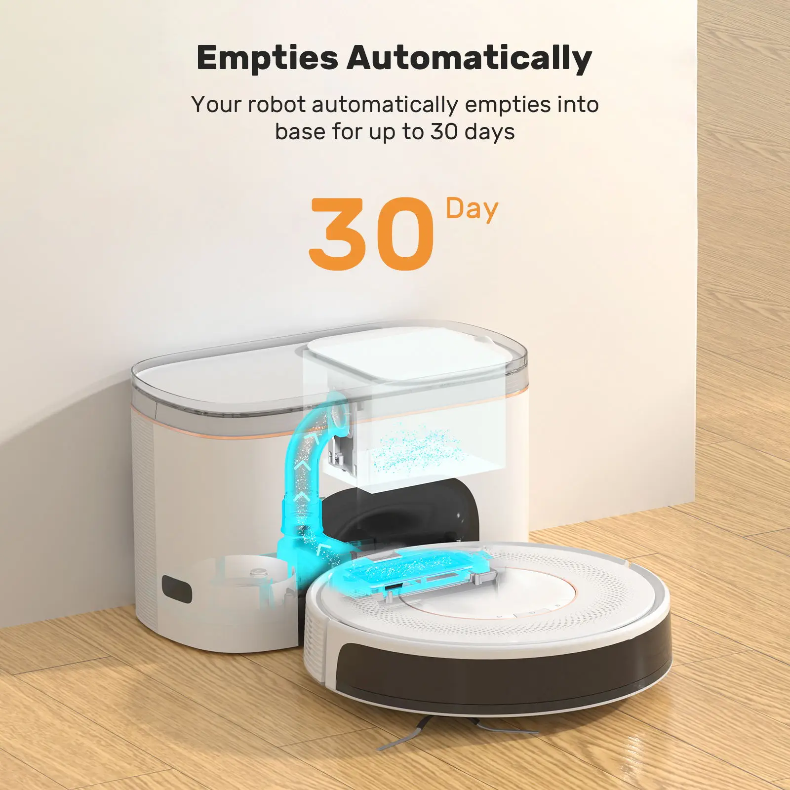 M20m Pro Selfemptying And Mop Robot Vacuum,Empties Itself For 45 Days