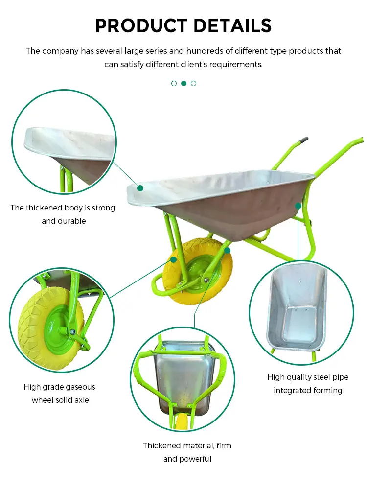 Heavy Duty Construction Wheelbarrow Industrial Wheelbarrow Wheel Barrow ...