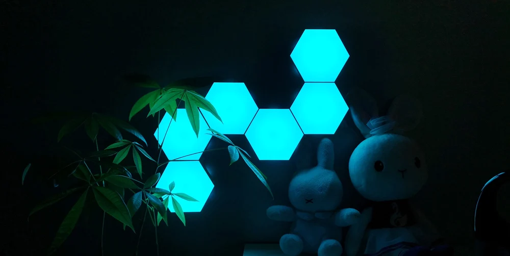 Diy Rgb Quantum Light Smart Led Hexagonal Modular Touch Sensitive ...