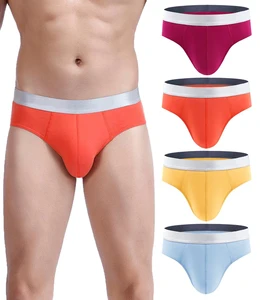 Mens Sexy Briefs Tight Supportive No Fly Pouch Underwear Men Organic Cotton Modal Underpants