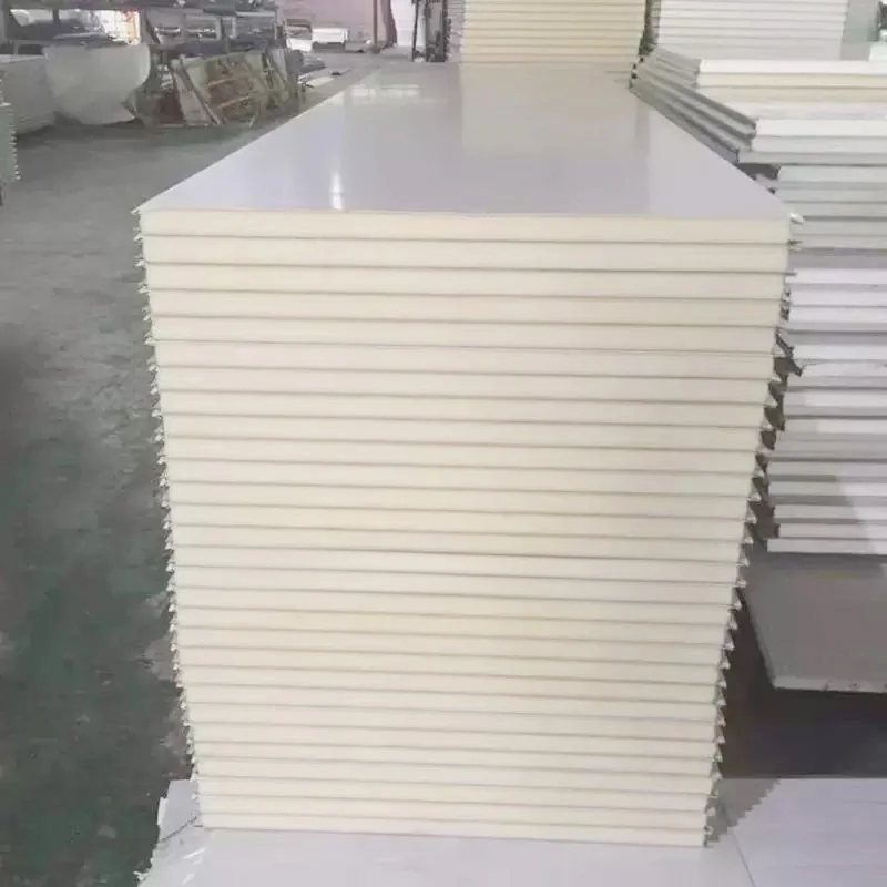 High Density 50mm PU Foam Insulation Sandwich Wall Board Premium Sandwich Panels