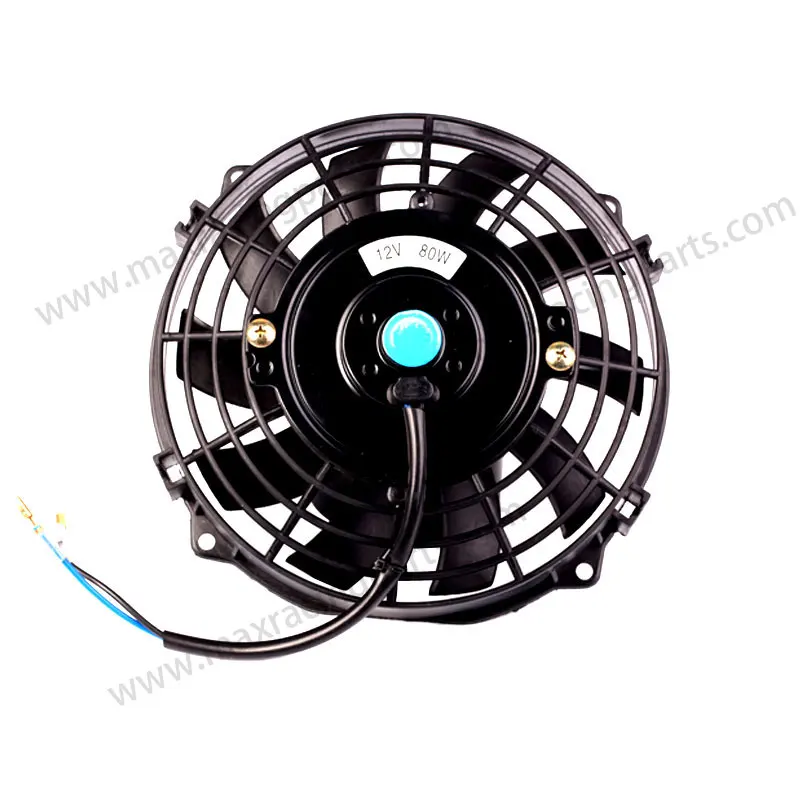 7 "通用汽车发动机散热器冷却风扇 12v 弧形刀片黑色