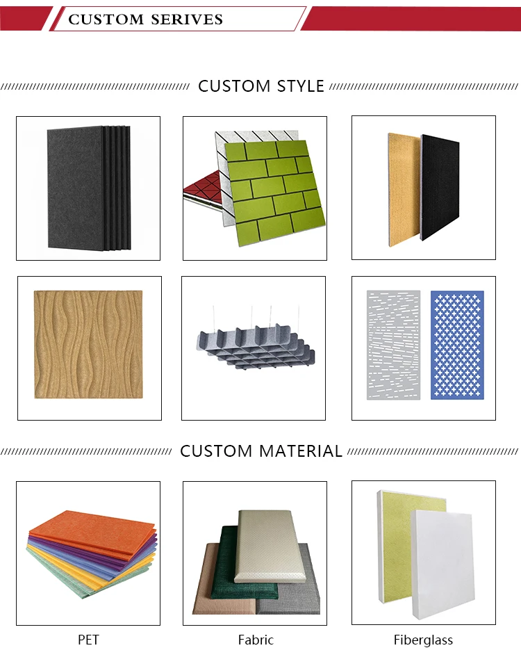 Hanging Acoustic Sound Proof Panels Polyester Felt Ceiling 25mm Sound Insulation Auditorium Hanging Round Acoustic Panel