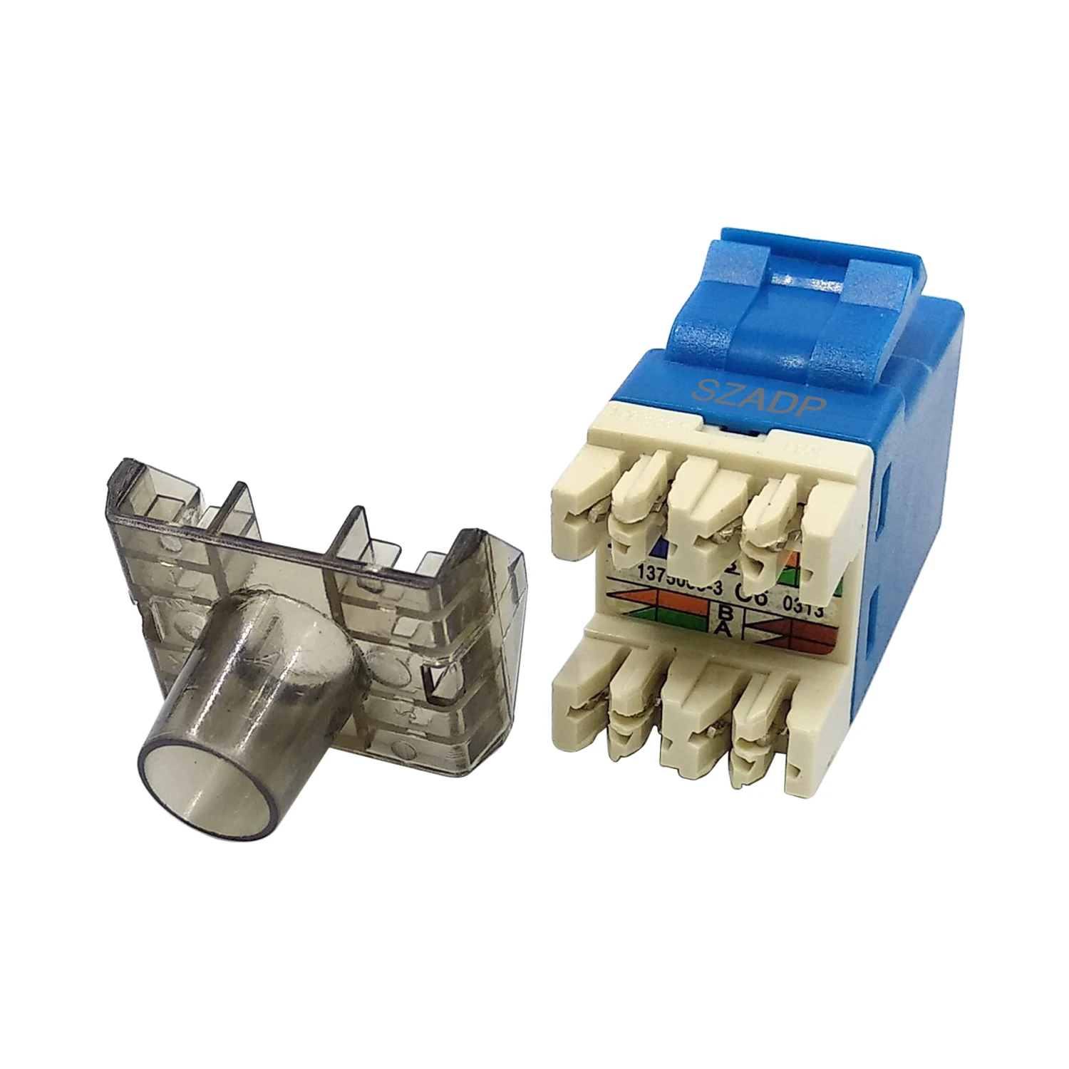Cheap Rj45 Keystone Jack Cat 6a Black White Blue Cat5e Cat6 Network ...